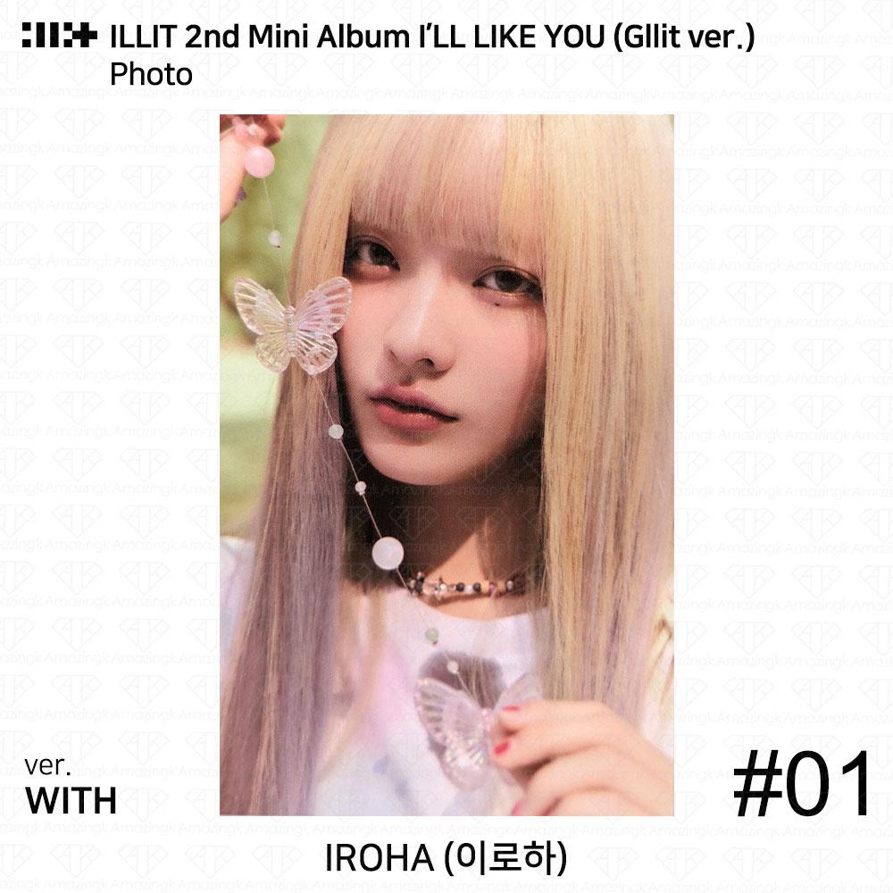 ILLIT 2-й мини-альбом I'LL LAKE YOU Gllit Ver To с фотокарточкой Between Photocard Photo