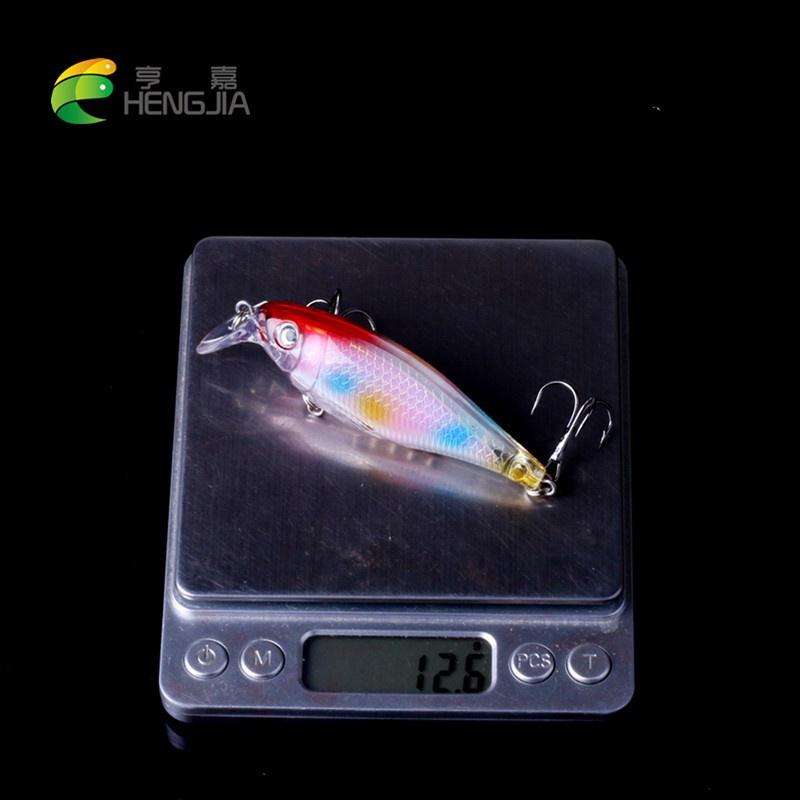 HENGJIA 12.6g/8.5cm Crankbait Hook Freshwater Pike Trout Fishing Lures Tackle 4pcs