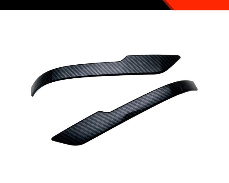 Наклейки на зеркало заднего вида Toyota Aqua 25: противоударная накладка и яркая полоса