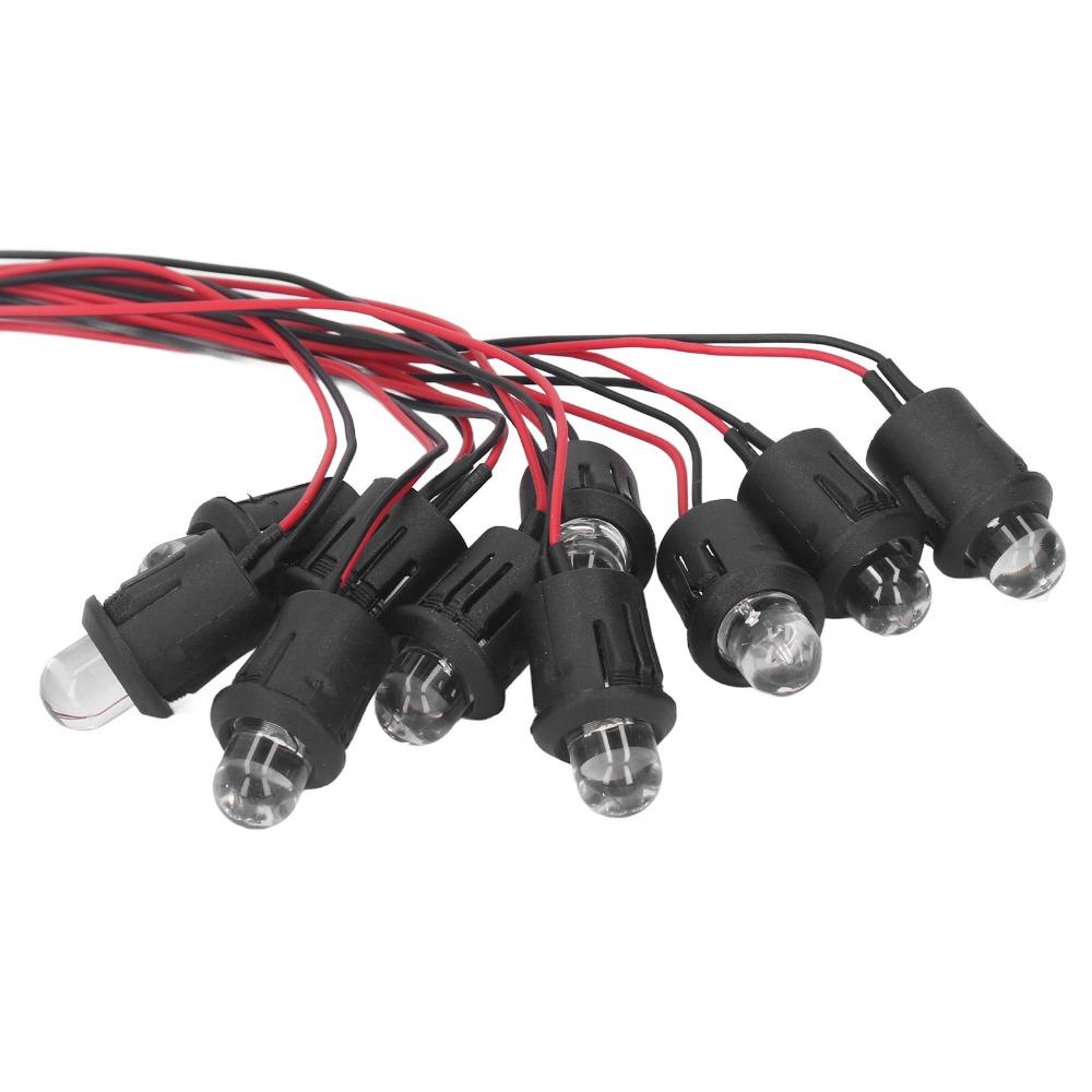 10PCS Water Clear Bulb LED Light Lamp Bulb 12V Prewired Emitting Diodes Boat Application