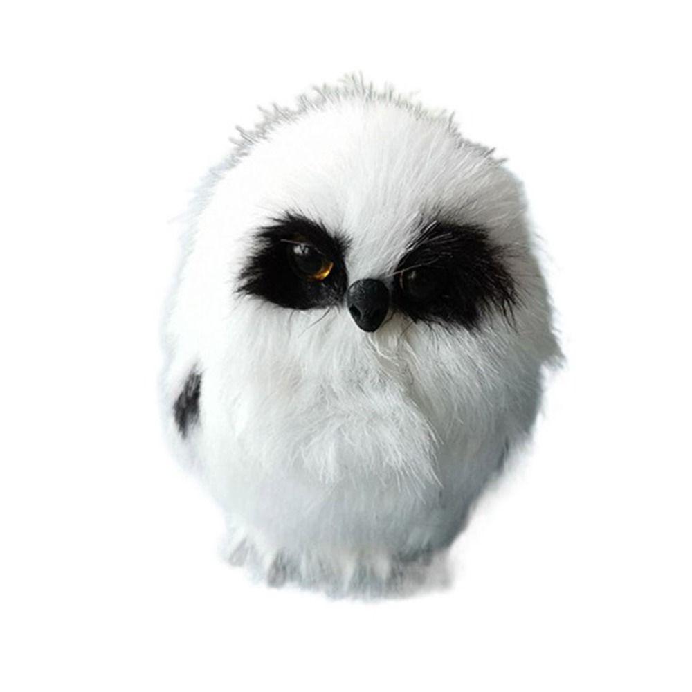 Пенопластовая имитация совы серо-белая яркая пушистая сова подарок искусственная модель совы в помещении и на открытом воздухе