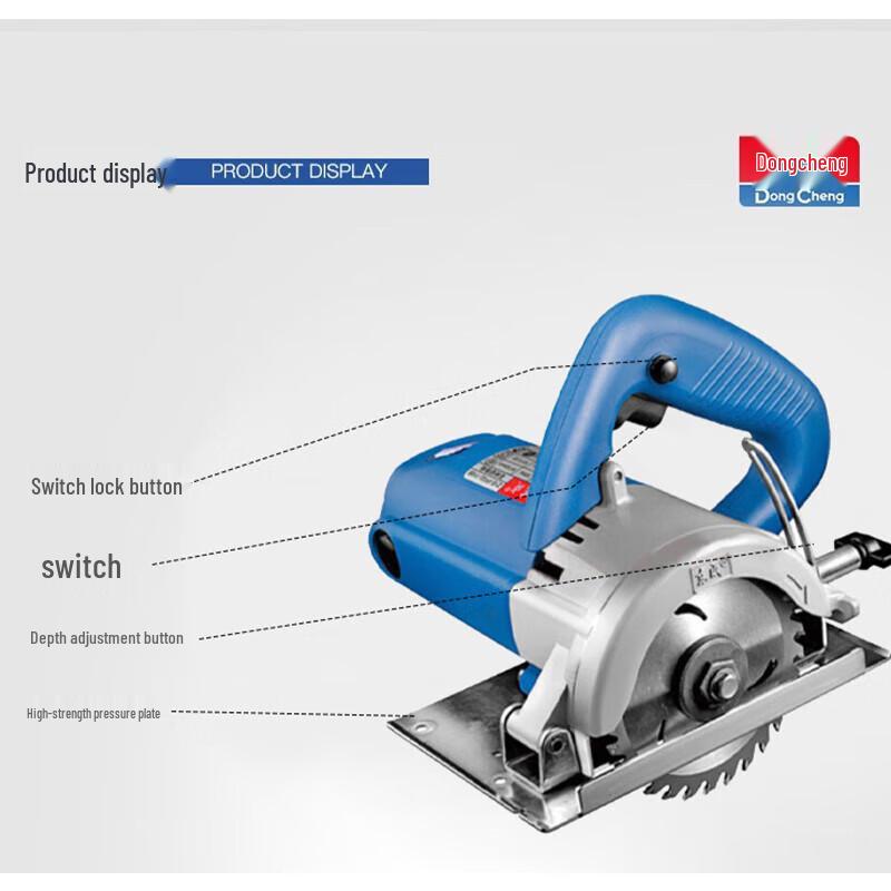 Ручная многоматериальная отрезная машина Dongcheng, штепсель CN (адаптер в комплекте)