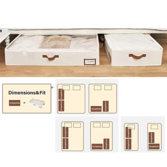 1/2 шт. Большой емкости для хранения стеганых одеял с усиленными ручками Прозрачные влагостойкие одеяла Игрушки