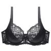 Кружевной Бюстгальтер Большого Размера Push-Up Тонкий Дышащий Бюстгальтер Кружевная Прозрачная Бюстгальтер Женское Сексуальное Нижнее Белье С Косточками Цветочный Бюстгальтер-Бра