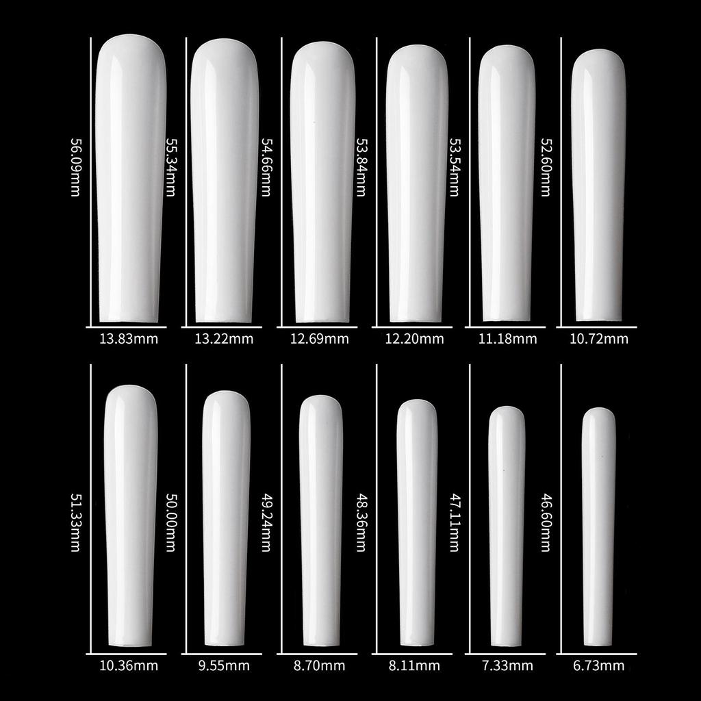 Прозрачные квадратные накладные ногти с полным покрытием, удлиненные ногти, прямая форма, накладные кончики, УФ-гель, маникюрный инструмент
