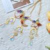 Natural Crystal Crystal Car Hanger Sun/Moon/Star Windows Hanging Suncatchers  Garden Decoration