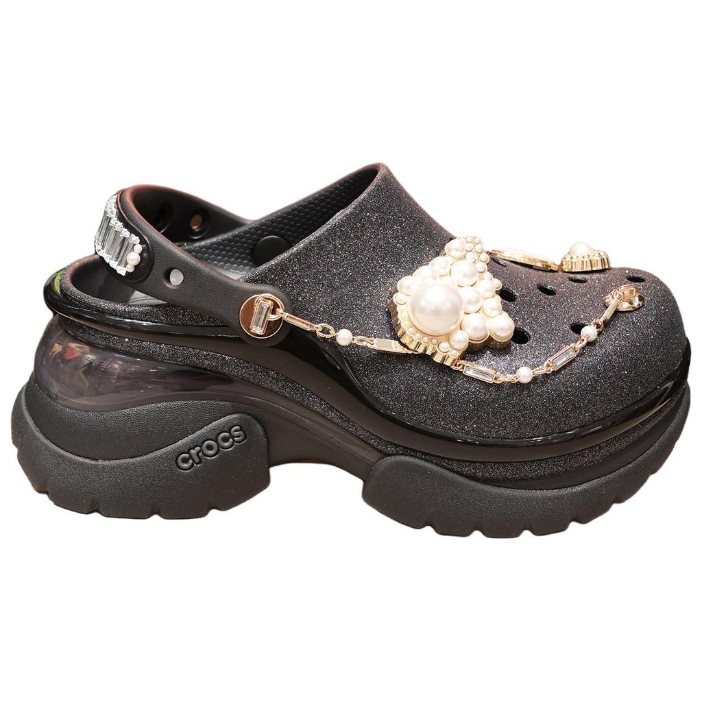 Crocs Bae Сабо Удобные Универсальные Сабо Женские сабо Черные 214116-001