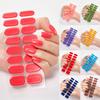 5pcs Nail Art Stickers Self-Adhesive DIY Wraps Full Cover Gel Polish Glitter Manicure