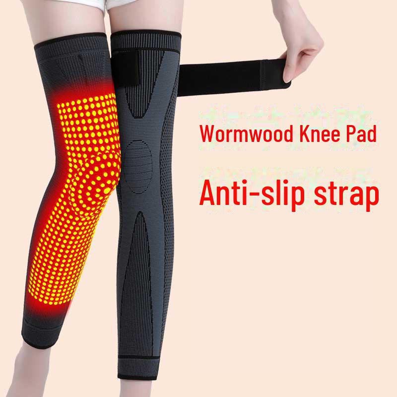 Теплые противоскользящие наколенники из полыни для мужчин и женщин - согревающая поддержка для холодных ног