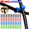 10-40pcs Bicycle Brake Gear Cable S Style Clips Rotating Buckle Hose Guide MTB Bike Cross Line Hook Tidy Clip Ring Clasp Cycling