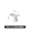 Ceramic Home Dim Sum Tall Plate High-End Display Plate Plate Snack Cold Dish Creative Fruit Tray Tableware