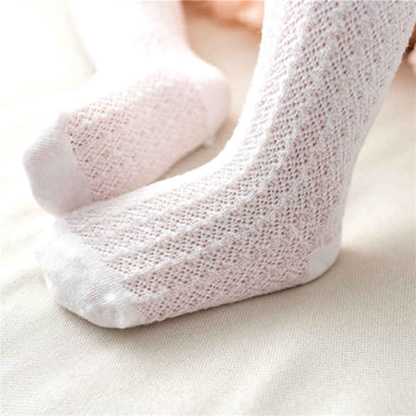 Детские носки, гольфы для девочек, хлопковые зимние теплые детские носки с мягким бантом