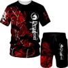 Streetwear 3D Animal T Shirt Tracksuit Man 3D Printing Shorts Suit Funny Hip Hop Men Casual Top 2 Piece Sets