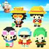 Набор конструктора «One Piece», Фигурки Луффи и Зоро, Аниме-фигурки действий, Игрушки Нами и Усоппа, Игрушки в подарок для детей