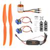 A2217 1250KV Brushless Motor 40A ESC SG90 9G Micro Servo 8060 Propeller for RC Plane(1250KV Motor