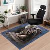 Dark Printed Carpetrugfor Office Chair Living Room Bedroom Kitchen Room Decor Gifts