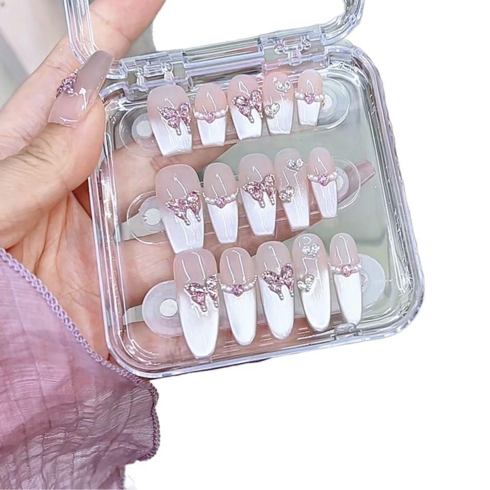 Плетеный вручную бронеподобный ледяной прозрачный летний ледяной прозрачный циркон бабочка кошачий глаз чистый патч для нейл-арта