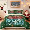 3 шт. Рождественский K-Pop Охотники на демонов Принт без наполнителя Комплект постельного белья Мягкий Общежитие Спальня Разные размеры Машинная стирка