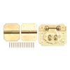 Box Lock Buckle Hinges Set Durable Rustproof Brass Corrosion Resistant Retro Style Wide Application