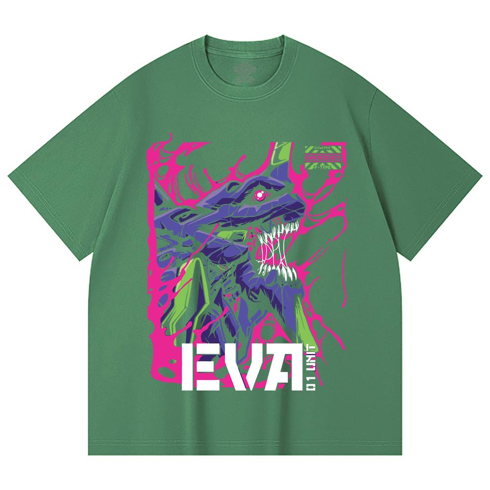 Унисекс футболка из плотного 100% хлопка, 230 г/м², с принтом Evangelion V8