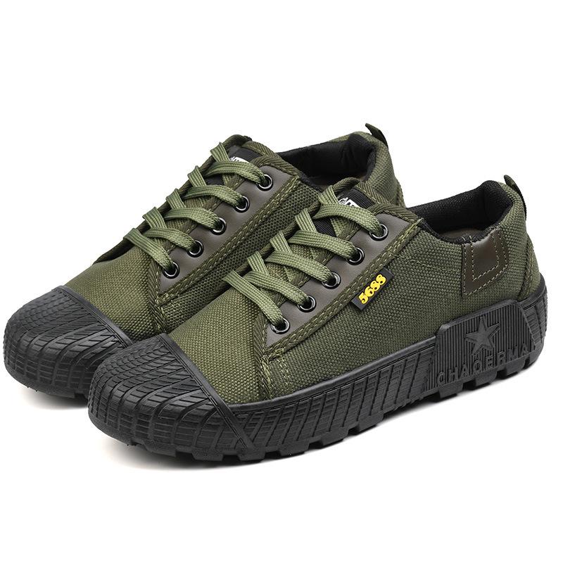 Новое поколение нескользящей рабочей обуви - Прочный, дышащий, устойчивый к проколам холст с мягкой подошвой для строительства и тренировок.