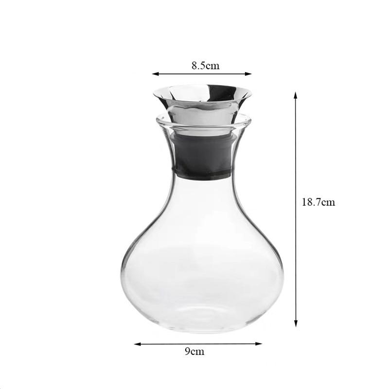 Hi 1L/1.5L Transparent Glass Carafe With Stainless Steel Lid Wine Decanter Heat Resistant Milk Juice Jug Gifts Water Bottle Kettle