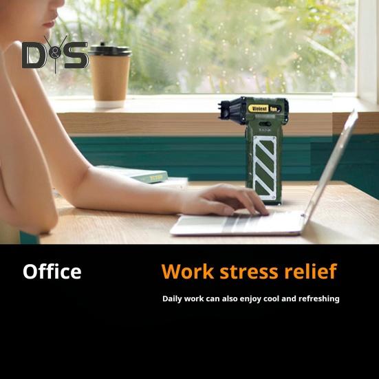 Электрический вентилятор для удаления пыли, мощный бесщеточный двигатель, регулируемая скорость, компактный дизайн, портативный ручной вентилятор