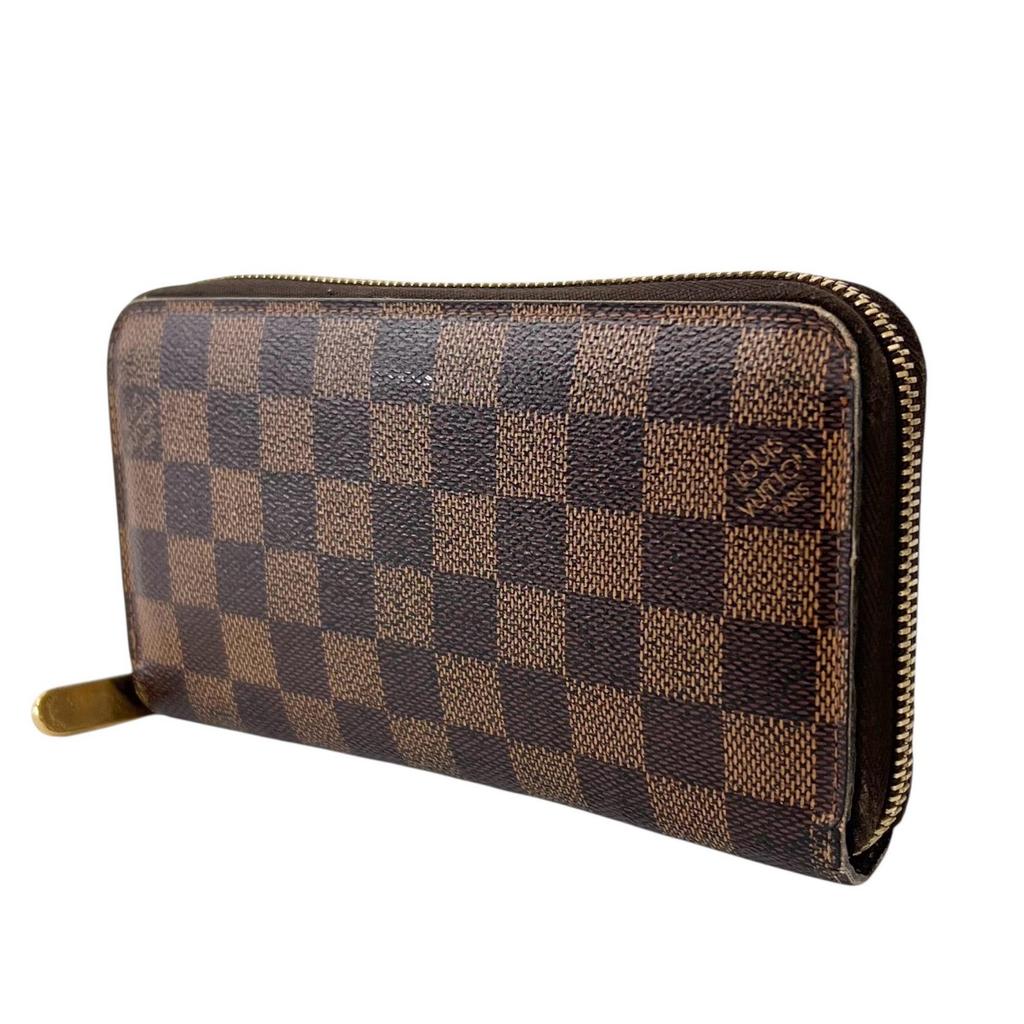 LOUIS VUITTON Zippy wallet Purse Brown Women used