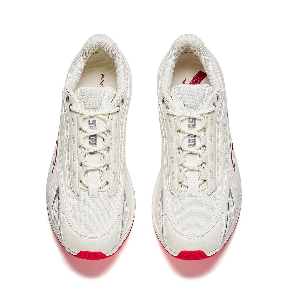 Anta At681 Асфальтовый Доминатор Амортизирующие Износостойкие Дышащие Нескользящие Низкие Кроссовки Мужские кроссовки Белый Красный 912615591-3