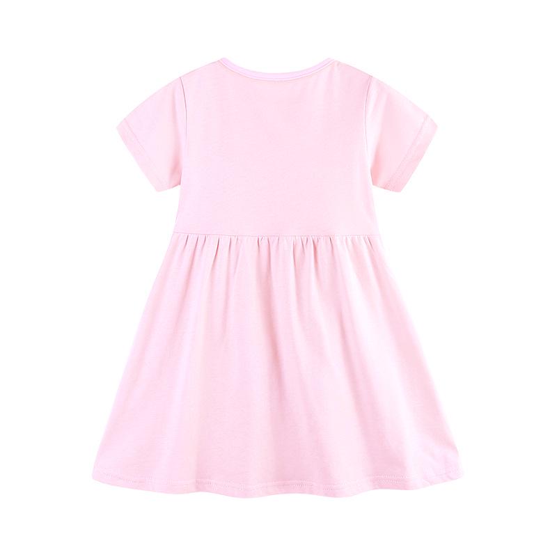 Платье принцессы с мультяшным принтом в европейском и американском стиле для девочек - Мода лета 2025