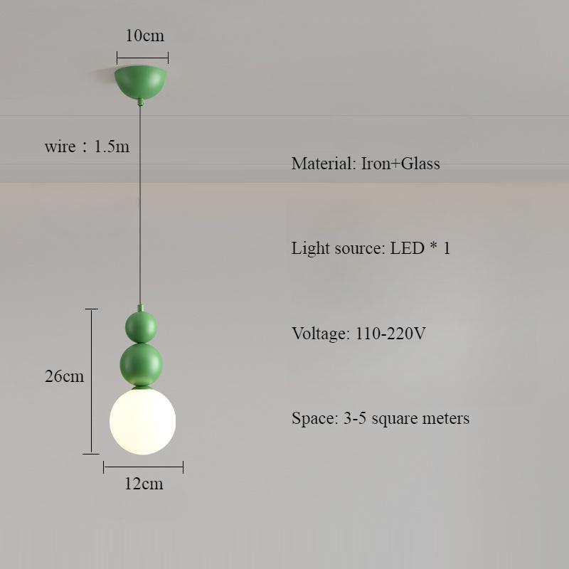Современный минималистский подвесной светильник для ресторана, бара, кабинета, скандинавского стиля, креативный светильник Macaron, минималистский светильник для спальни, прикроватный светодиодный подвесной светильник
