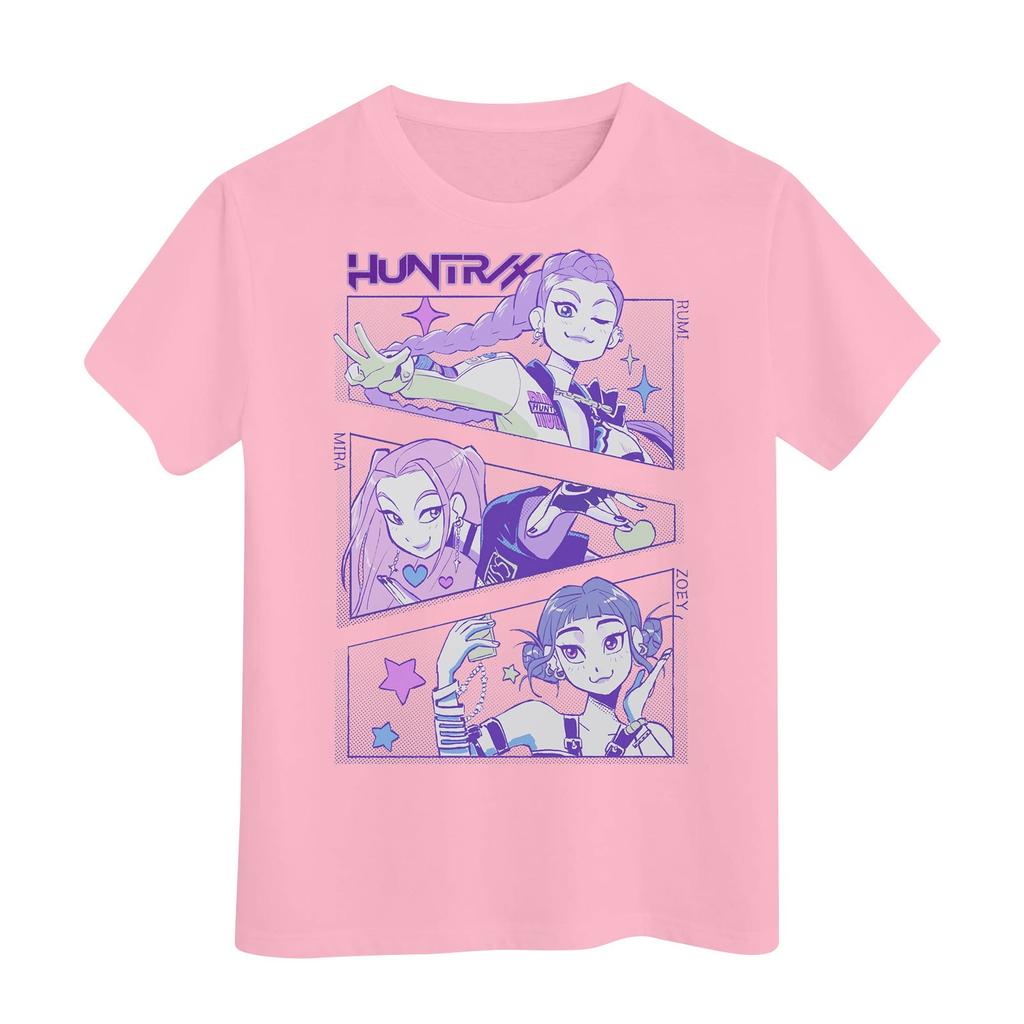 Футболка с короткими рукавами и круглым вырезом для мальчиков и девочек