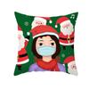 Christmas Pillow Case Cartoon Vent Mask Santa Claus Series Printed Sofa Cushion Pillow Case Home