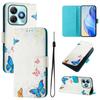 Роскошный кожаный чехол-книжка Butterfly Family с росписью для ZTE Blade A52,A53,A73,V50 Vita,V40S,V60,A35,A55,A75...