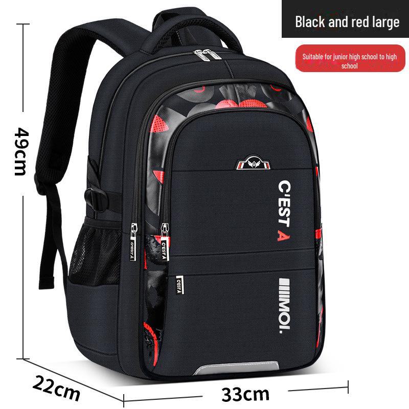 "2023 Stylish, Large Capacity, Spine-Supporting Backpacks for Boys In Grades 3-6 & Junior High"
