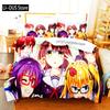 Аниме Saekano Как воспитать скучную девушку Комплект постельного белья Мальчики Девочки Размер Twin Queen Пододеяльник Наволочка Постельное Мальчики Взрослые