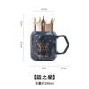 Crown Mirror Mug Ceramic Fashion Decoration Creative Personality with Lid High Appearance Cute Student Female Water Cup