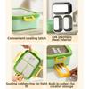 Rectangular Shape Rectangular Lunch Box Divided Grids Stainless Steel Food Container  for School