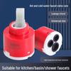 Dual Temperature Ceramic Basin Faucet Valve: Durable Hot & Cold Mixing Cartridge
