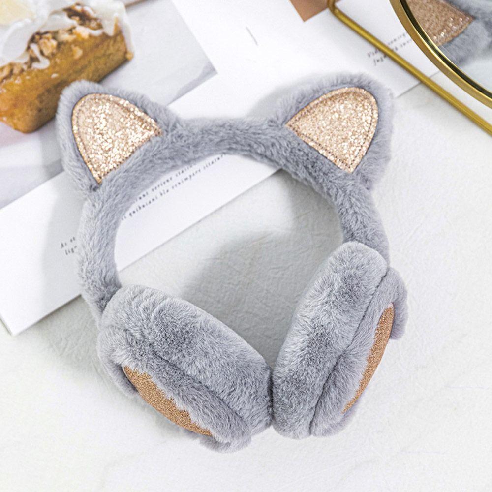 Soft Furry Outdoor Ear Covers Headband Winter Warm Ear Warmers Cute Animal Earmuffs for Women