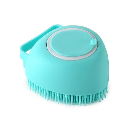 Bathroom Puppycat Washing Massage DispenseAr Grooming Shower Brush Soft Silicone Dog Brush Pet Shampoo Massager Bath Brush