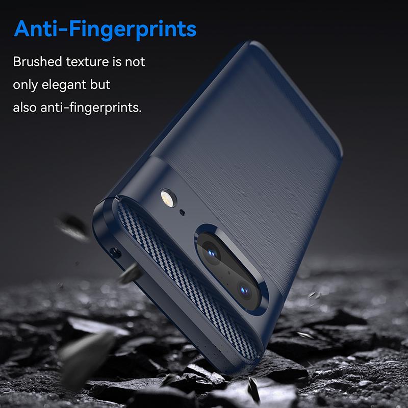 Luxury Carbon Fiber Shockproof Phone Case For Google Pixel 2 XL 3 3A 4 XL 4A 5 5A 6 6A 7 7A 8 Pro 8A 9 Pro XL TPU Bumper Cover