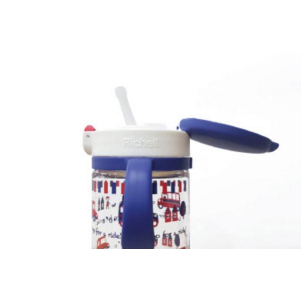 Чашка соломенная Richell AQ, 200 мл, 1 шт., темно-синий