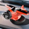 Автомобильный орнамент в виде самолета на солнечной батарее, модель самолета для приборной панели с присоской, вращающийся на 360 градусов пропеллер, аксессуар для дрифта на центральную консоль, вращающийся