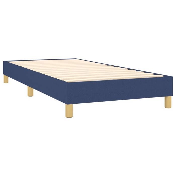 Maison Exclusive - Sommier à lattes de lit avec matelas Bleu 80x200 cm Tissu