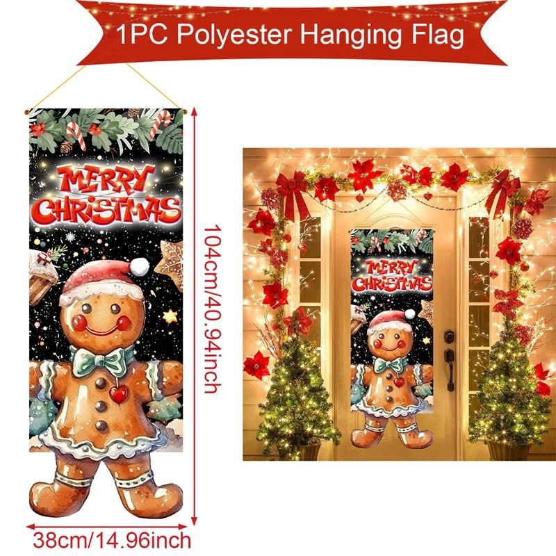 Christmas Hanging Flag Merry Christmas Decorations For Home 2025 Christmas Gifts Christmas Ornaments Navidad Xmas New Year 2026