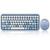 Perixx Wireless Keyboard and Mouse Set English PERIDUO-713 (Blue, Layout)