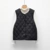 Pinghu New National Standard 90 Down Short Down Liner Vest Women's Light and Thin Inner Collarless New Vest Autumn and Winter Vest