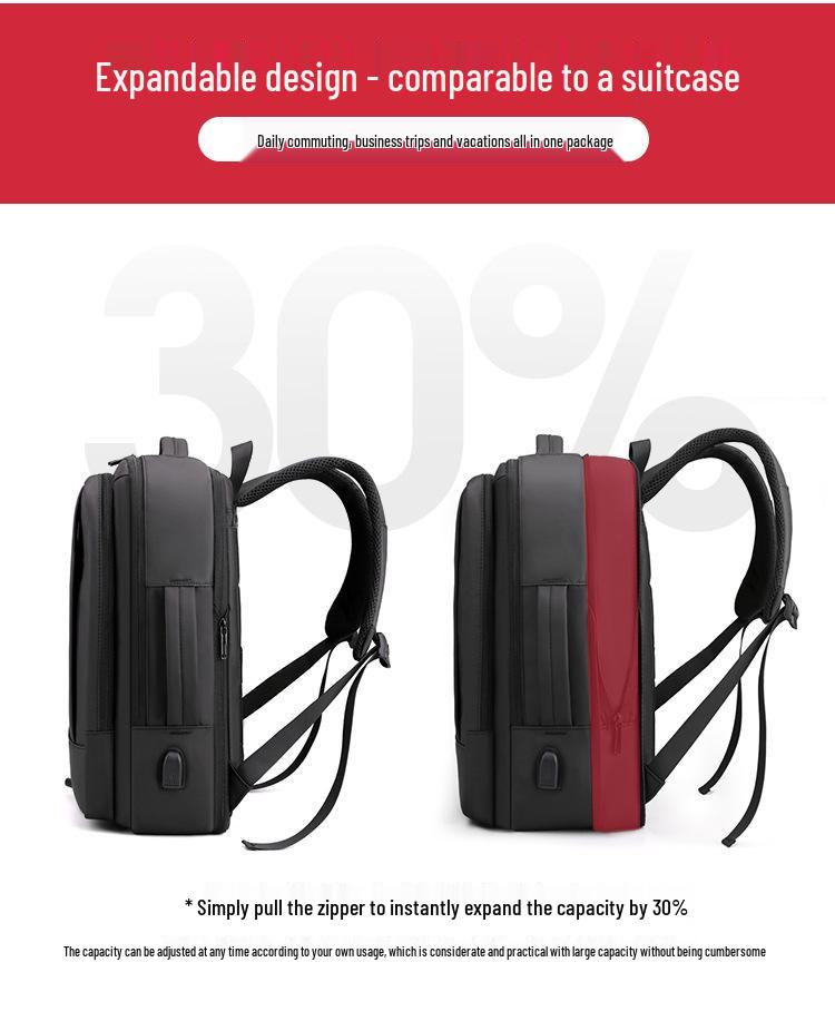 Men's Large Capacity Multifunctional Commuting Backpack for Business, Travel, and School