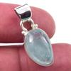 Подарочный ювелирный кулон из стерлингового серебра 925 пробы с натуральным аквамарином, 1 дюйм u0v61